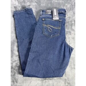 Jordache Skinny Jeans Womens Size 14 Blue Classic Denim Mid Rise Stretch NEW